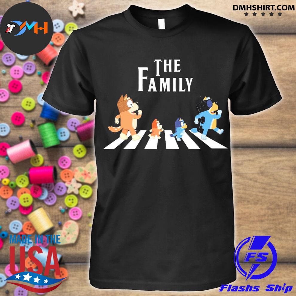 Bluey T-shirt Bluey And Family Bluey Adult Shirt Bluey Abbey Road