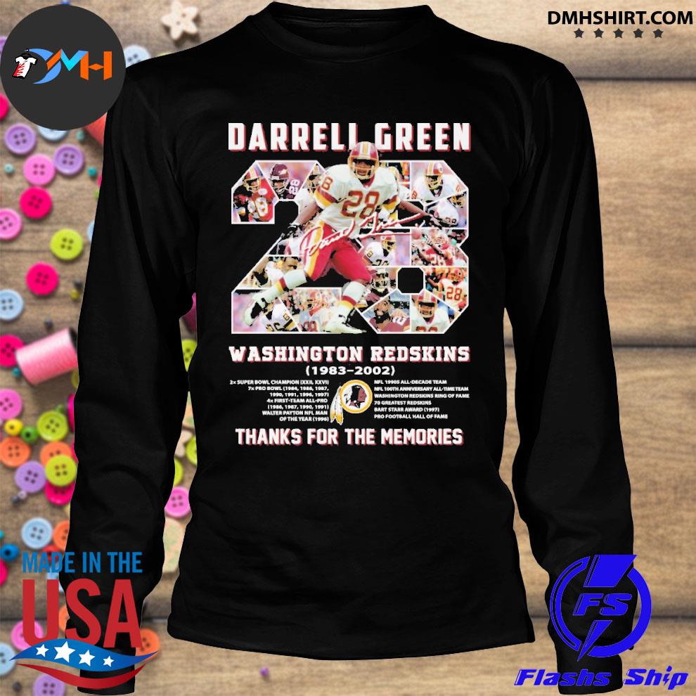 Darrel Green Washington Redskins 1983 - 2002 Thanks for the memories Shirt  Hoodie Sweatshirt - FridayStuff