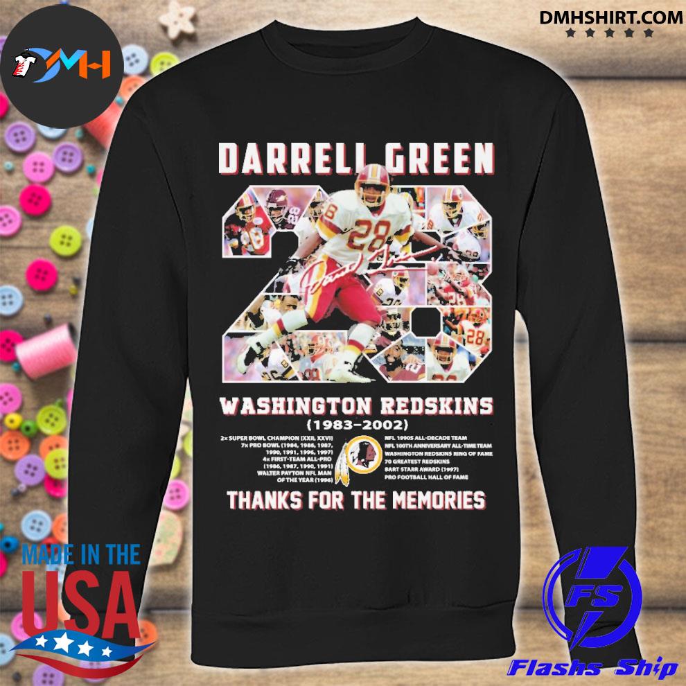 Darrel Green Washington Redskins 1983 - 2002 Thanks for the memories Shirt  Hoodie Sweatshirt - FridayStuff