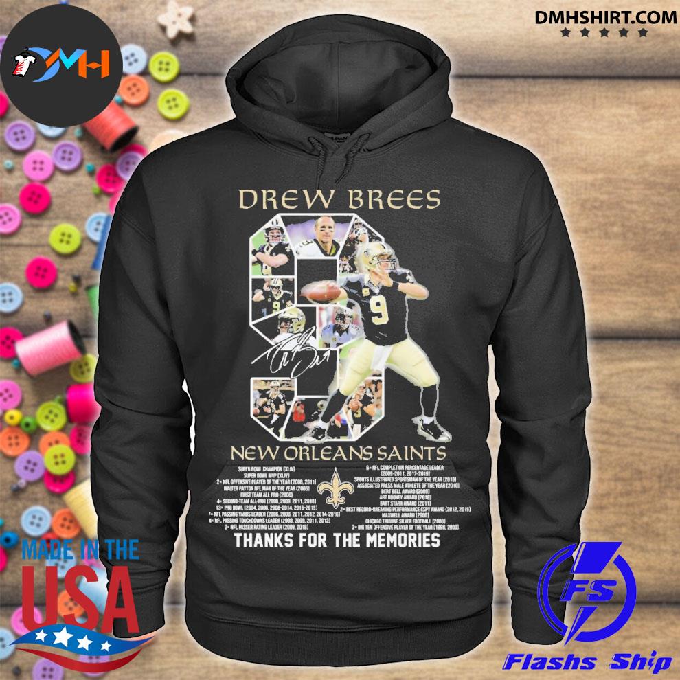 Excellent 9 Drew Brees New Orleans Shirt