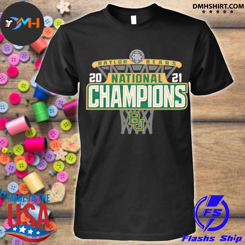 Baylor Bears 2021 NCAA Basketball National Champions Bracket T-Shirt (S) 