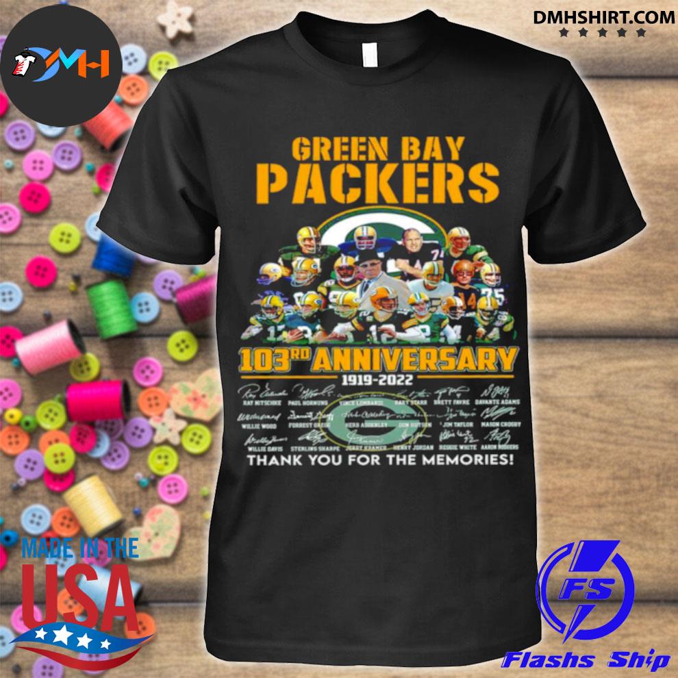 Green Bay Packers 103rd anniversary tshirt