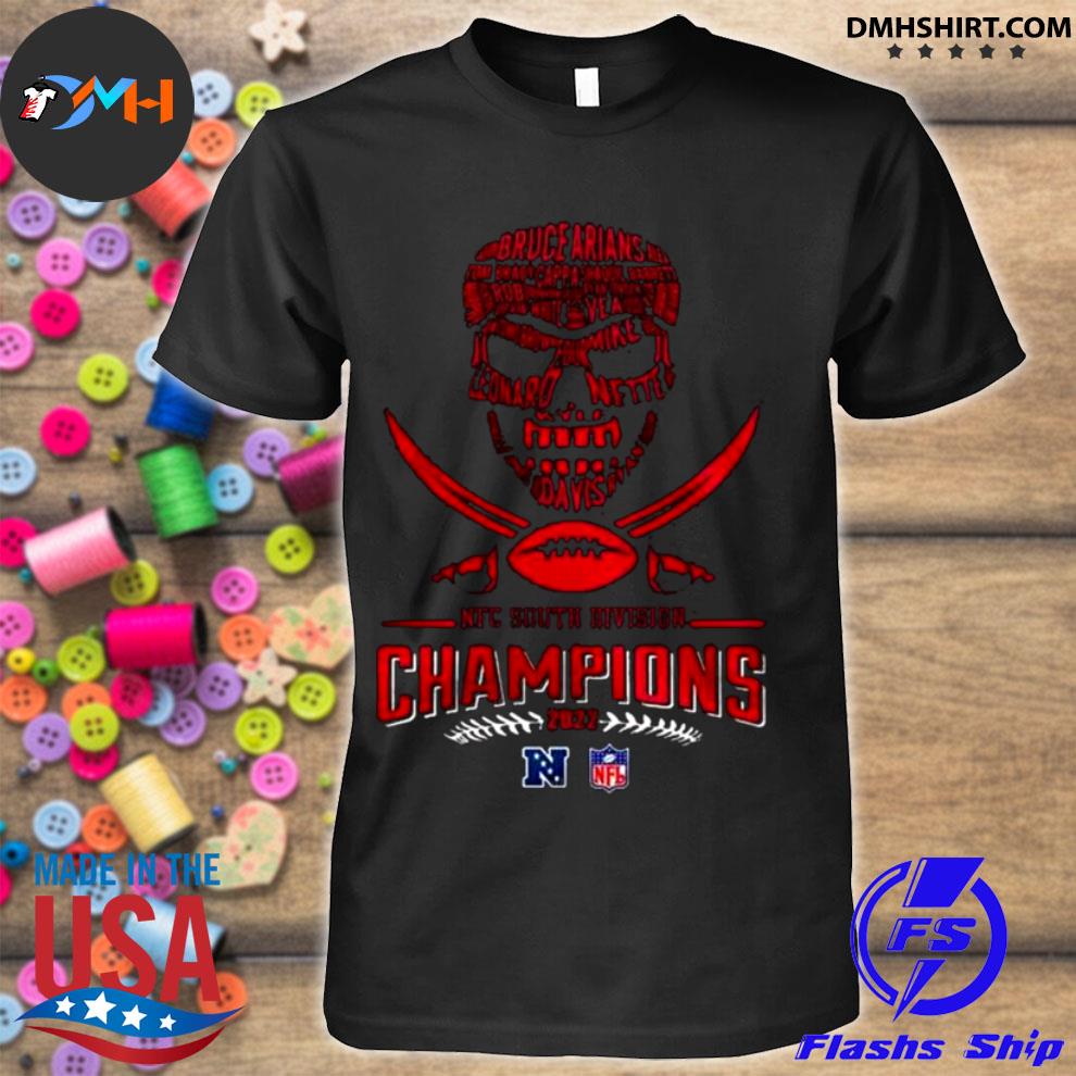 SKULL TAMPA BAY BUCCANEERS FOOTBALL TEAM 2022 NFC SOUTH DIVISION CHAMPIONS  SHIRT, hoodie, sweater, long sleeve and tank top