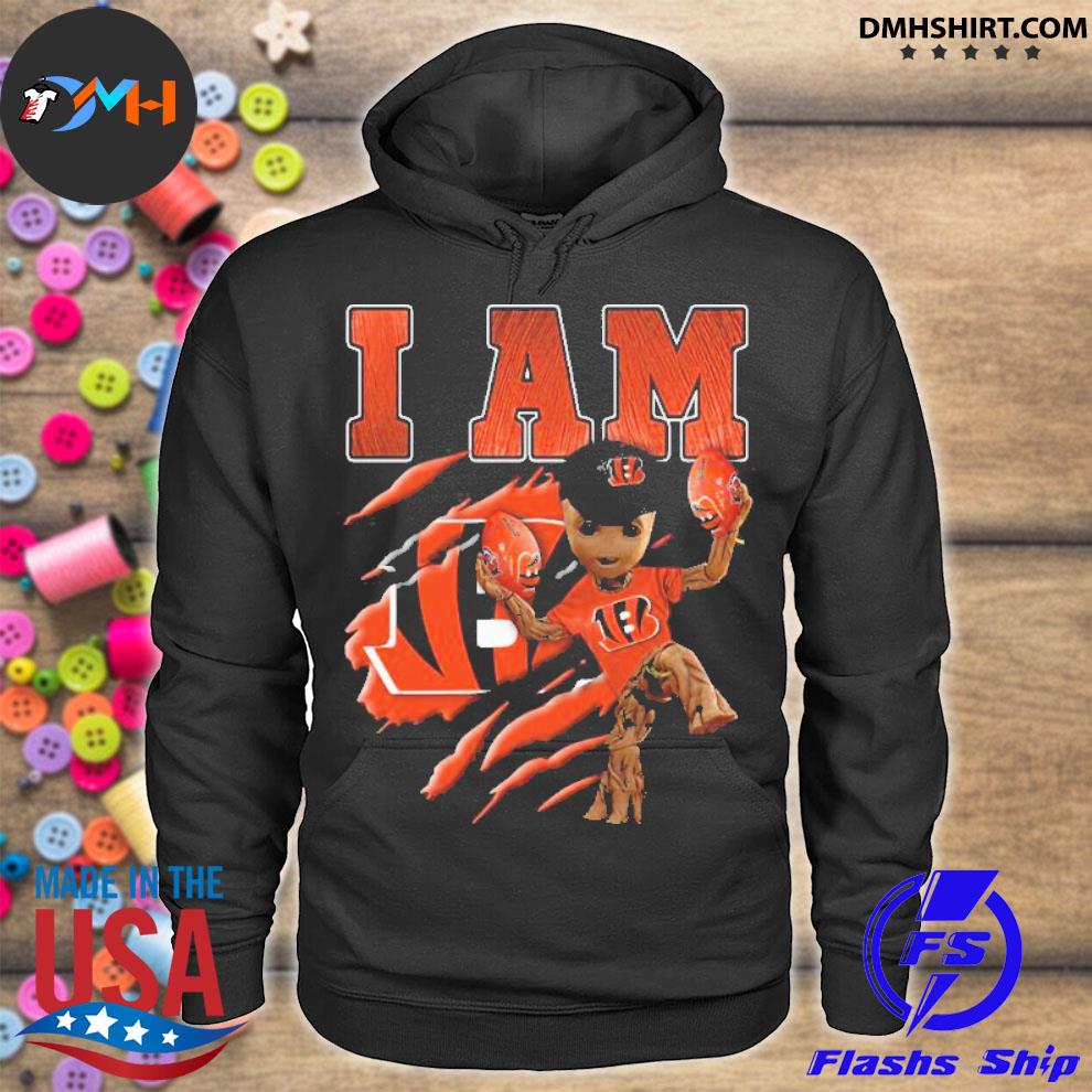 Baby Groot I Am Cincinnati Bengals shirt - Kingteeshop