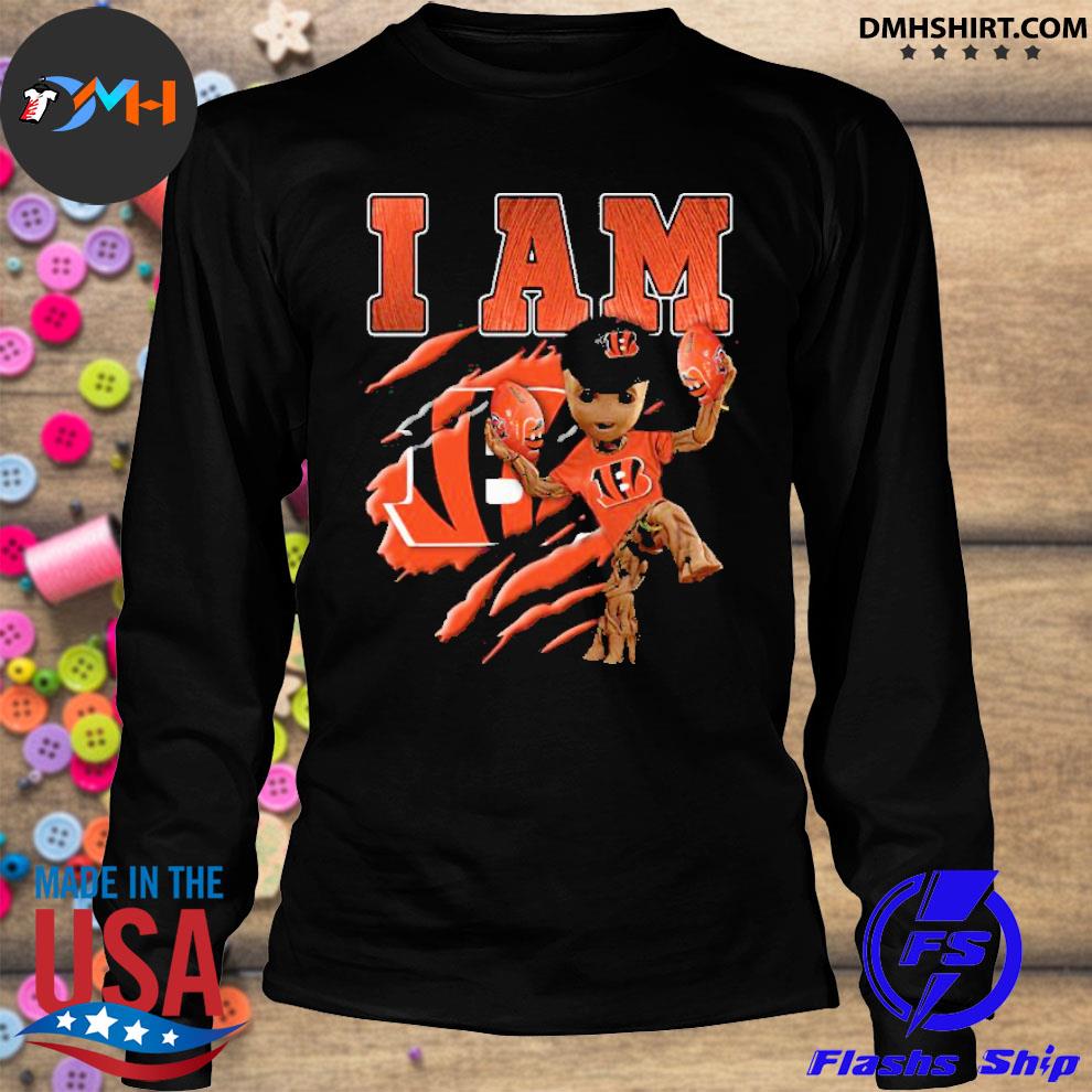 Baby Groot I Am Cincinnati Bengals shirt - Trend T Shirt Store Online