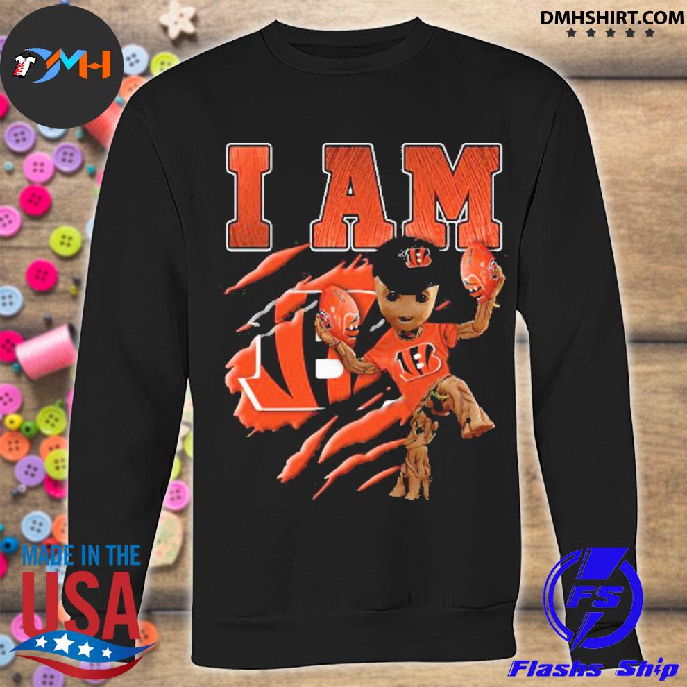 Baby Groot I Am Cincinnati Bengals shirt - Trend T Shirt Store Online