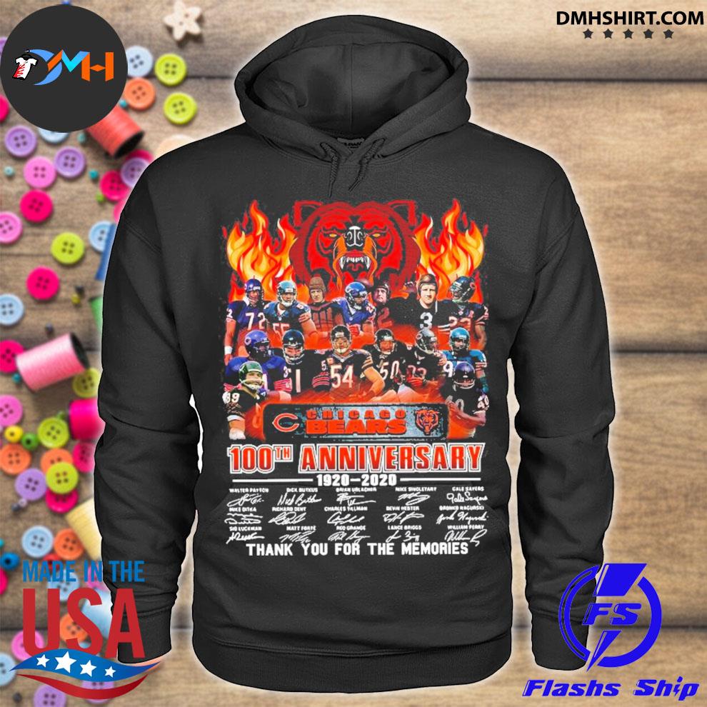 Official 1920 2020 100th anniversary of Chicago Bears shirt, hoodie, tank  top and sweater