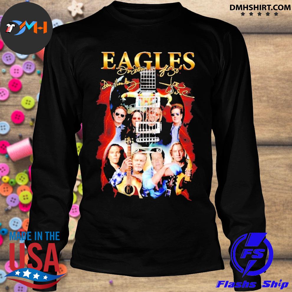 Official eagles rock band guitar signatures T-shirt, hoodie, sweater, long  sleeve and tank top