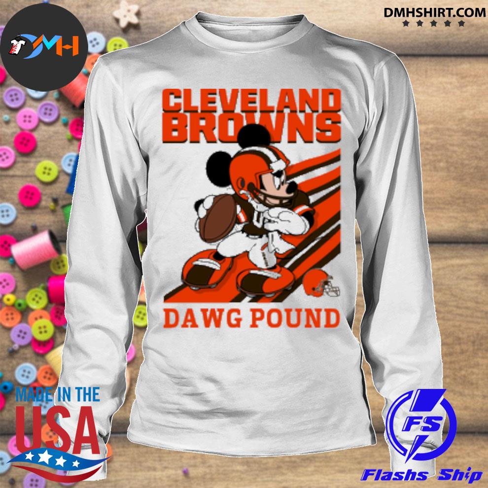 Mickey Mouse Cleveland Browns Dawg Pound T-Shirt - Yesweli