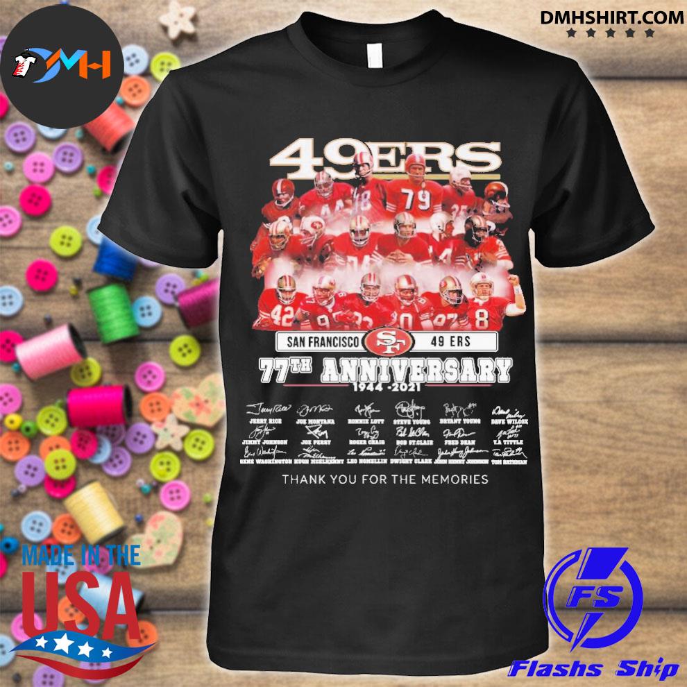 75th Anniversary Starring The San Francisco 49ers Faithful To The Bay shirt  - Teespix - Store Fashion LLC