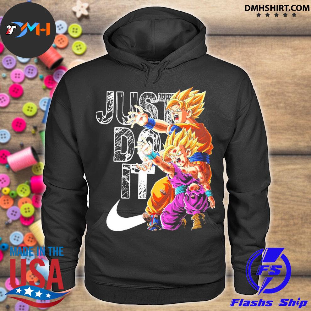 Official Dragon Ball Z Goku And Gohan Kamehameha Nike Just Do It Shirt ...