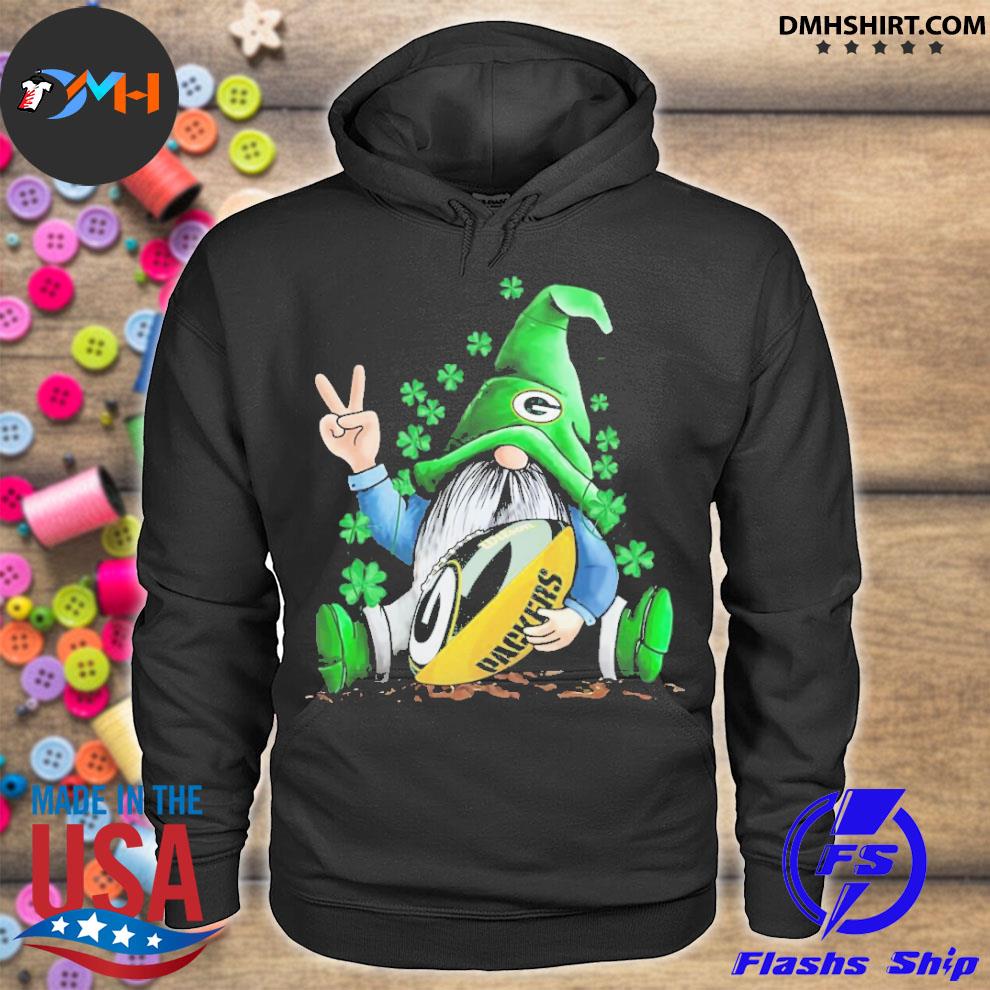 Official Gnome Hug Green Bay Packers St Patricks Day Shirt, hoodie, sweater  and long sleeve