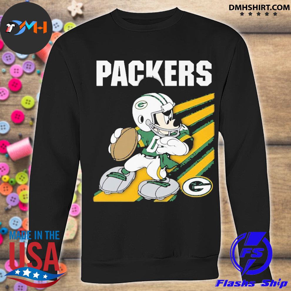 Green Bay Packers Gangster Mickey Mouse Shirt - High-Quality Printed Brand