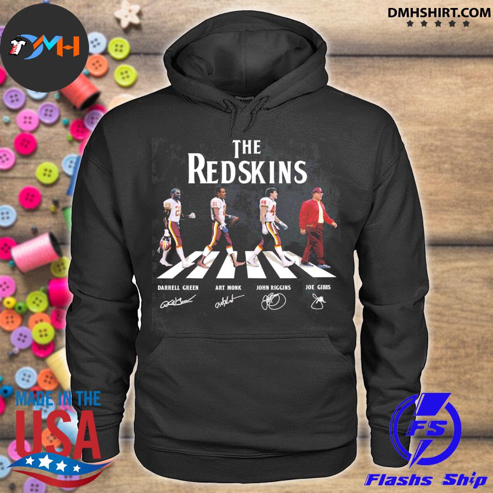 The Redskins Darrell Green Art Monk John Riggins Joe Gibbs abbey road  signatures shirt, hoodie, tank top, sweater and long sleeve t-shirt